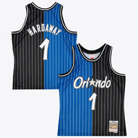 Orlando Magic Mitchell & Ness Anfernee Hardaway 1994 Split Swingman Jersey - Black/Blue