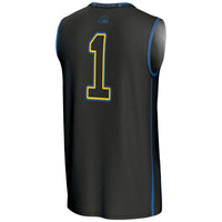 #1 Delaware Fightin' Blue Hens GameDay Greats Lightweight Basketball Jersey - Black