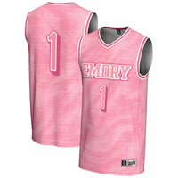 #1 Emory Eagles GameDay Greats Lightweight Basketball Jersey - Pink