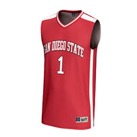 #1 San Diego State Aztecs GameDay Greats Lightweight Basketball Fashion Jersey - Cardinal