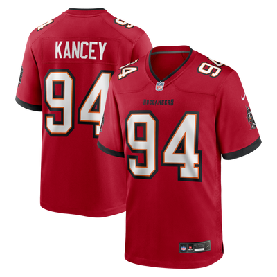 Tampa Bay Buccaneers Calijah Kancey Nike Red Game Jersey