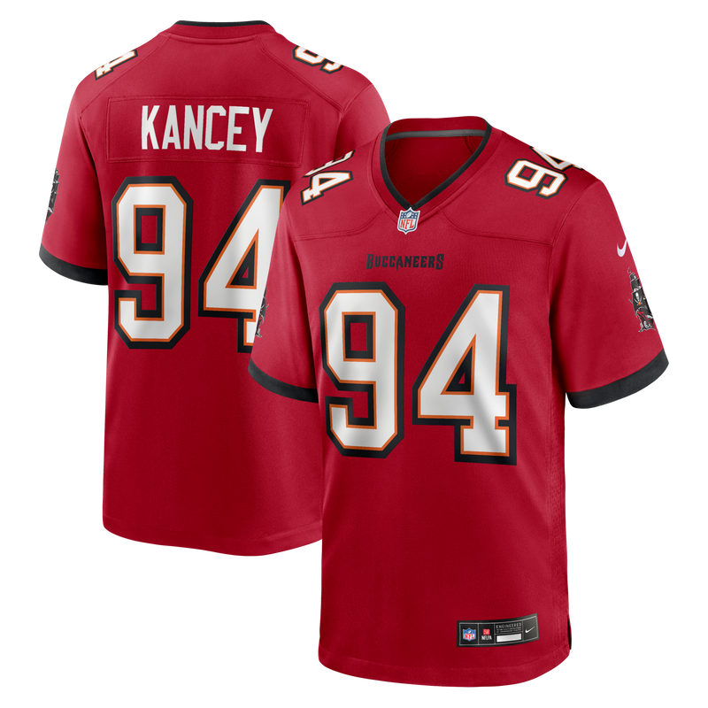 Tampa Bay Buccaneers Calijah Kancey Nike Red Game Jersey