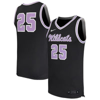 #25 Kansas State Wildcats Nike Replica Basketball Jersey - Black