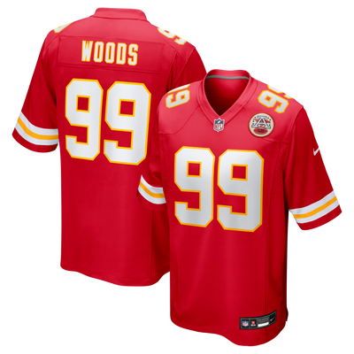 Kansas City Chiefs Peter Woods Nike Red 2026 NFL Draft First Round Pick No. 29 Team Game Jersey