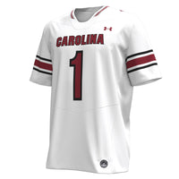 #1 South Carolina Gamecocks Under Armour Replica Football Jersey - White