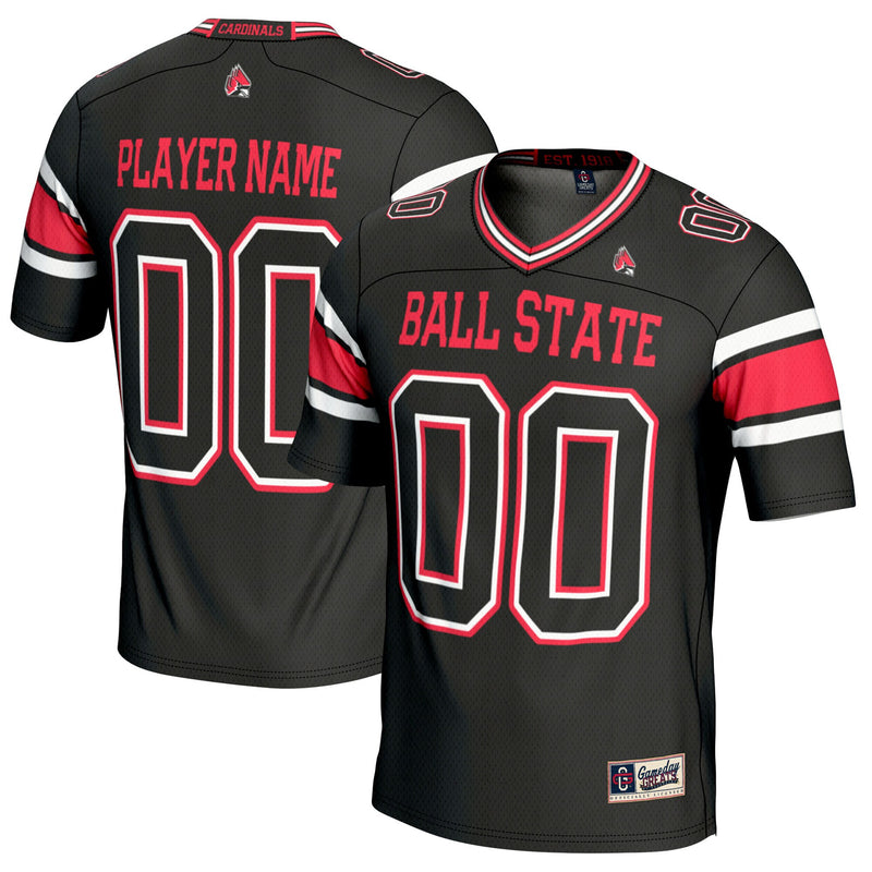 Ball State Cardinals GameDay Greats NIL Pick-A-Player Football Jersey - Black