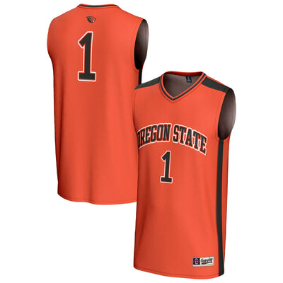 #1 Oregon State Beavers GameDay Greats Lightweight Collegiate Basketball Fashion Jersey - Orange