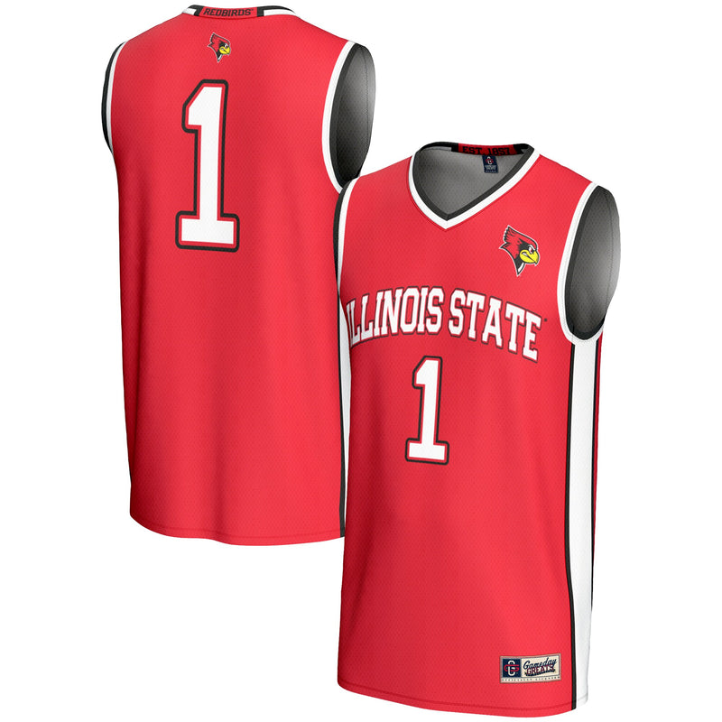#1 Illinois State Redbirds GameDay Greats Lightweight Basketball Jersey - Red