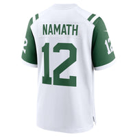 New York Jets Joe Namath Nike White Classic Alternate Retired Player Game Jersey
