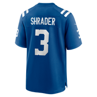 Indianapolis Colts Spencer Shrader Nike Royal Team Game Jersey