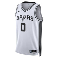 San Antonio Spurs Nike Association Edition Swingman Jersey - White - Keldon Johnson