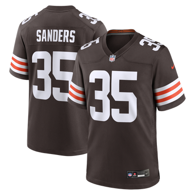 Cleveland Browns Raheim Sanders Nike Brown Team Game Jersey