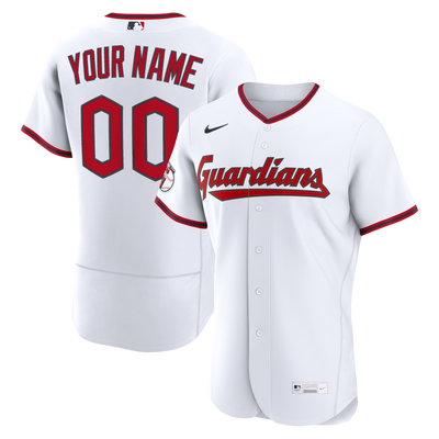 Cleveland Guardians Nike White Home Authentic Custom Jersey
