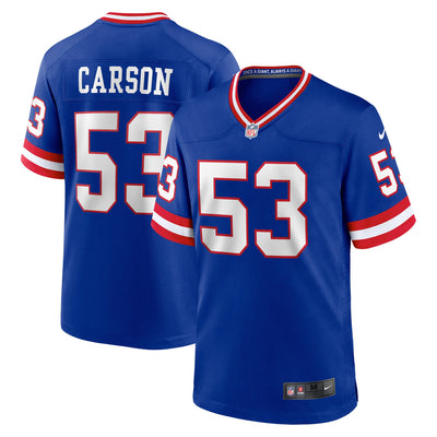 New York Giants Harry Carson Nike Royal Retired Player Alternate Game Jersey