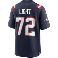 New England Patriots Matt Light Nike Navy Game Retired Player Jersey
