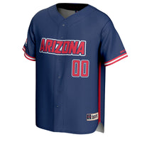 Arizona Wildcats GameDay Greats NIL Pick-A-Player Lightweight Baseball Jersey - Navy
