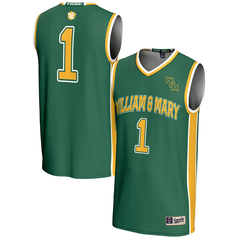 #1 William & Mary Tribe GameDay Greats Lightweight Basketball Jersey - Green