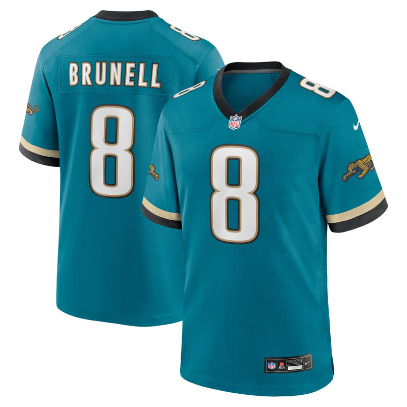 Jacksonville Jaguars Mark Brunell Nike Teal Retired Player Alternate Game Jersey