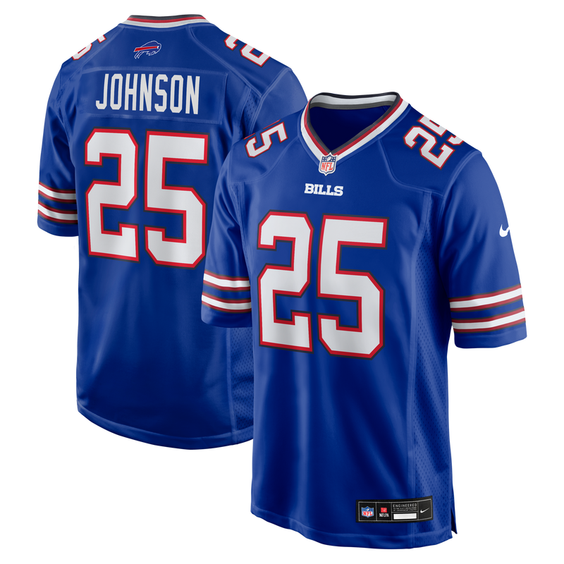 Buffalo Bills Ty Johnson Nike Royal Team Game Jersey