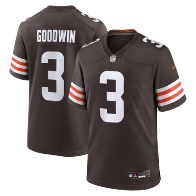 Cleveland Browns Marquise Goodwin Nike Brown Team Game Jersey