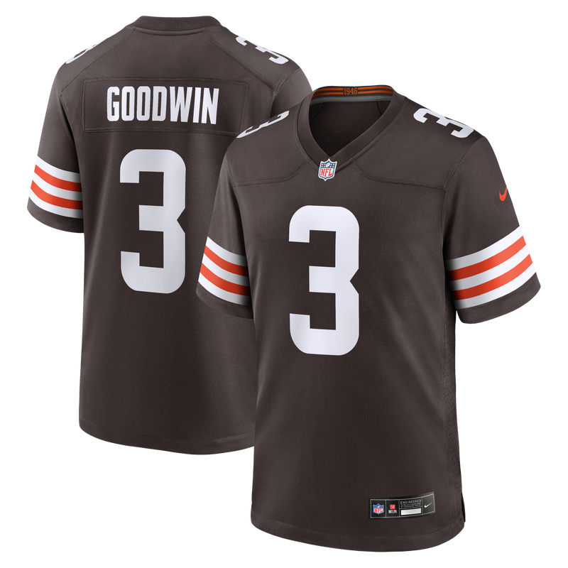 Cleveland Browns Marquise Goodwin Nike Brown Team Game Jersey
