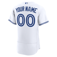 Toronto Blue Jays Nike White Home Authentic Custom Jersey