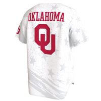 Oklahoma Sooners GameDay Greats Lightweight Collegiate Baseball Americana Fashion Jersey - White