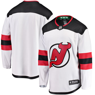 New Jersey Devils Fanatics White Breakaway Away Jersey