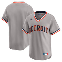 Detroit Tigers Nike Gray Cooperstown Collection Limited Jersey