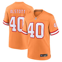 Tampa Bay Buccaneers Mike Alstott Nike Orange Throwback Game Jersey
