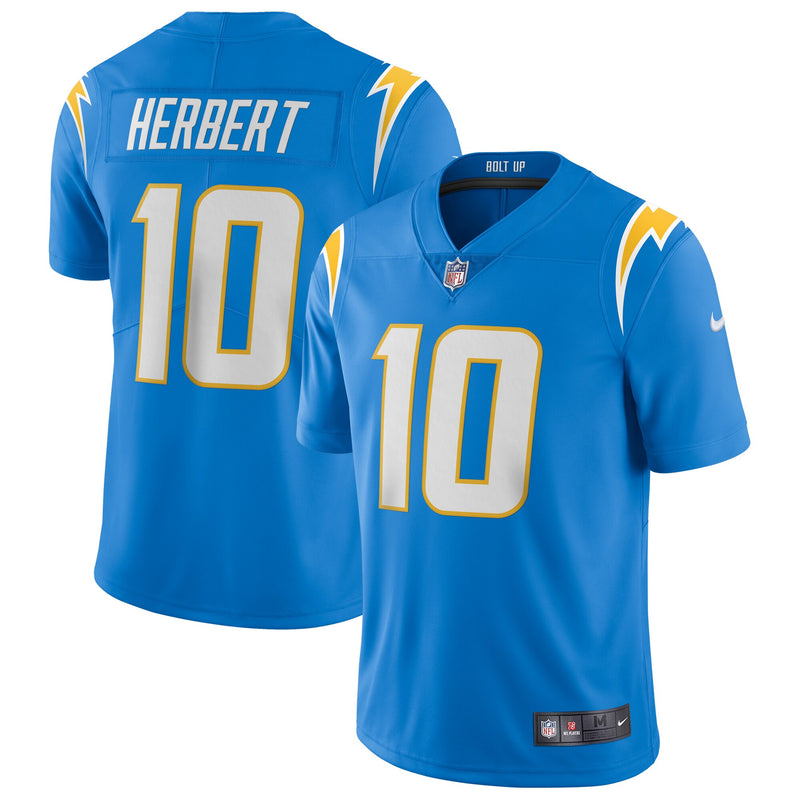 Los Angeles Chargers Justin Herbert Nike Powder Blue Vapor Limited Jersey