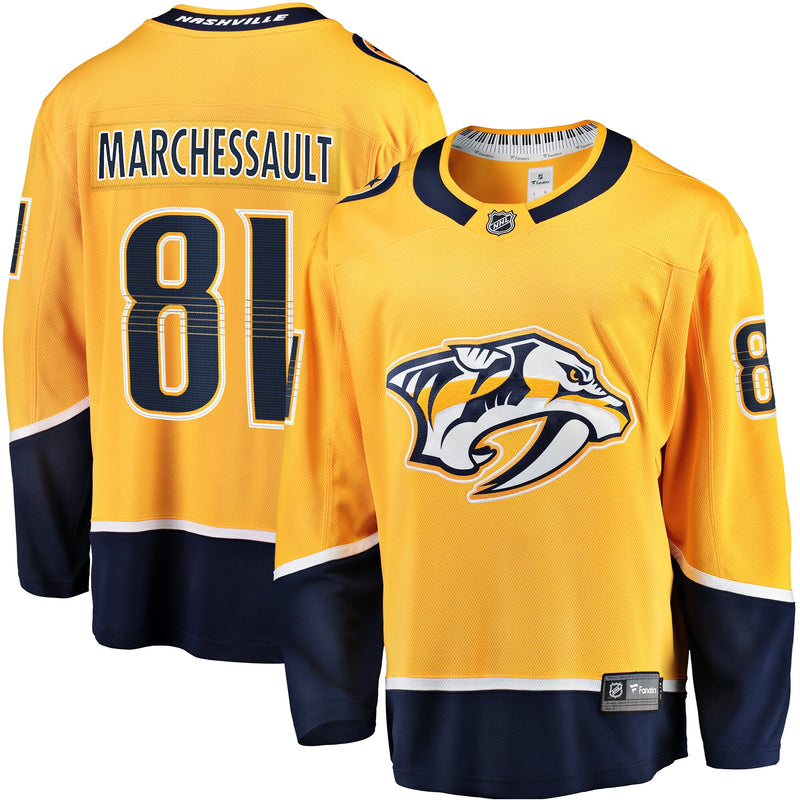 Nashville Predators Jonathan Marchessault Fanatics Gold Breakaway Jersey