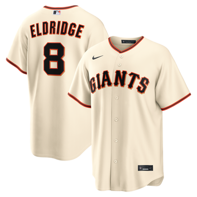 San Francisco Giants Bryce Eldridge Nike Cream Home Replica Jersey