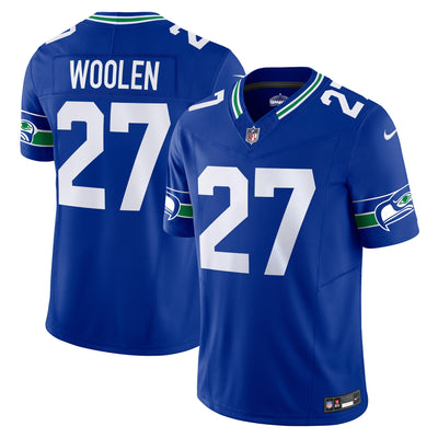Seattle Seahawks Tariq Woolen Nike Royal Alternate Vapor F.U.S.E. Limited Jersey