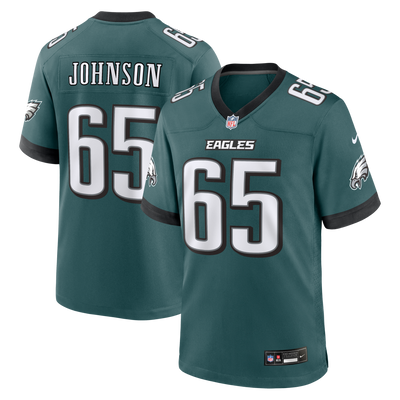 Philadelphia Eagles Lane Johnson Nike Midnight Green Team Game Jersey