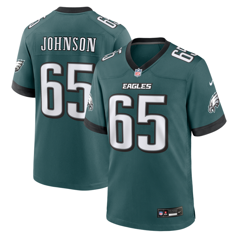 Philadelphia Eagles Lane Johnson Nike Midnight Green Team Game Jersey
