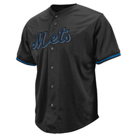 New York Mets Profile Black Big & Tall Pop Fashion Jersey