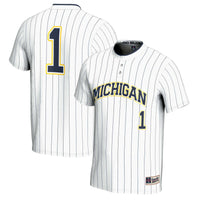 #1 Michigan Wolverines GameDay Greats Lightweight Softball Jersey - White