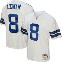 Dallas Cowboys Troy Aikman Mitchell & Ness White Legacy Replica Jersey