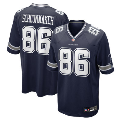 Dallas Cowboys Luke Schoonmaker Nike Navy Team Game Jersey