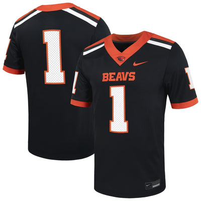 #1 Oregon State Beavers Nike Untouchable Football Jersey – Black