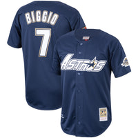 Houston Astros Craig Biggio Mitchell & Ness Navy Cooperstown Collection 1994 Authentic Jersey