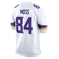 Minnesota Vikings Randy Moss Nike White Retired Player Game Jersey