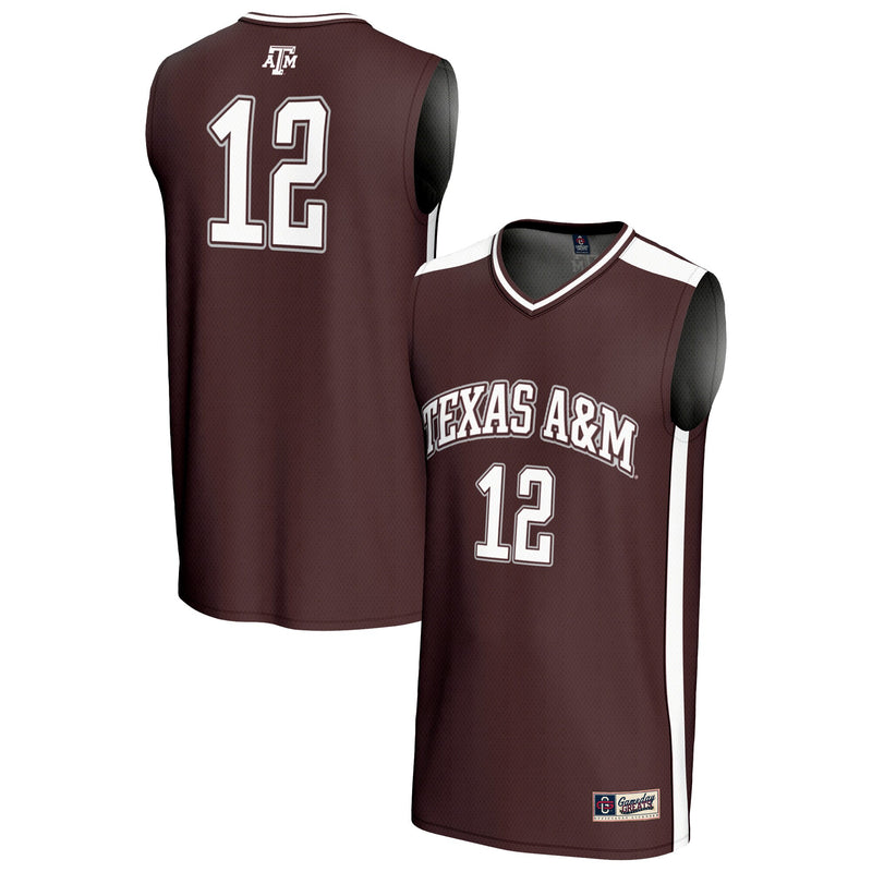 #12 Texas A&M Aggies GameDay Greats Lightweight Basketball Fashion Jersey - Maroon