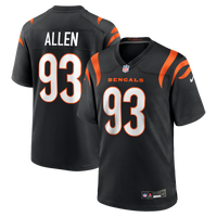 Cincinnati Bengals Jonathan Allen Nike Black Team Game Jersey