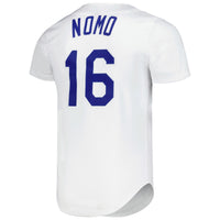 Los Angeles Dodgers Hideo Nomo Mitchell & Ness White Cooperstown Collection Authentic Jersey