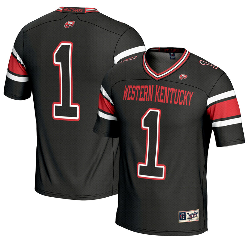 #1 Western Kentucky Hilltoppers GameDay Greats Endzone Football Jersey - Black