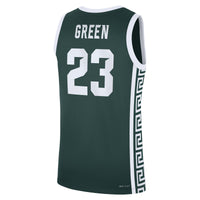 Draymond Green Michigan State Spartans Nike Road Replica Basketball Jersey - Green