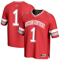 #1 Western Kentucky Hilltoppers GameDay Greats Lightweight Collegiate Football Fashion Jersey - Red