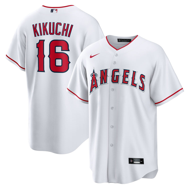 Los Angeles Angels Yusei Kikuchi Nike White Home Replica Jersey